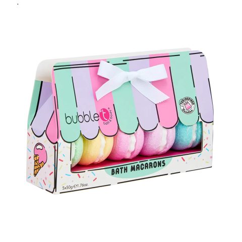 Bubble T Cartoon Macaron Bath Bomb Gift Set