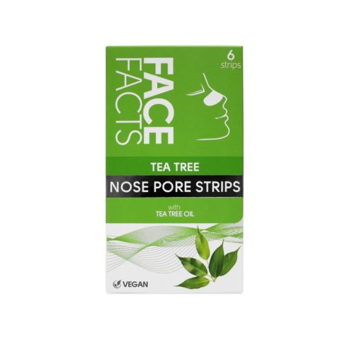 Face Facts Tea Tree Nose Pore Strips - 6 Strips