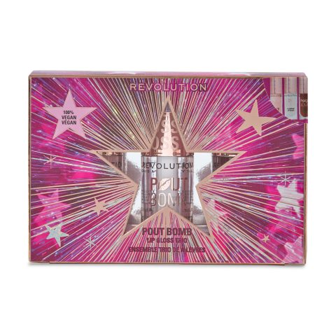 Revolution Pout Bomb Plumping Lip Gloss Trio - Gift Set