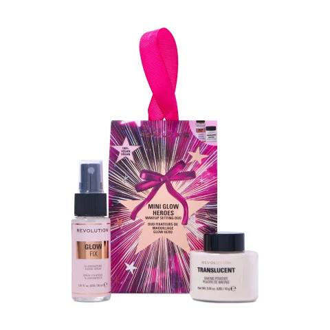 Revolution Mini Glow Heroes Makeup Setting Duo - Gift Set