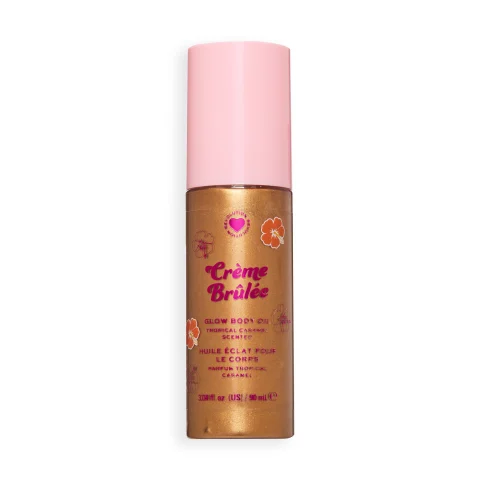 I Heart Revolution Tropical Caramel Glow Body Oil Creme Brulee Bronze
