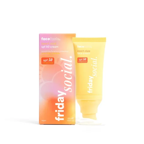 Face Facts Friday Social Face Cream Beach Daze SPF 50